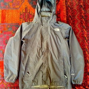 North Face Boys Shell Grey size L